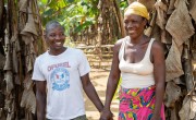 Rebecca Dolley with her husband Jeremiah in Nakai Town. The couple have four children together. Photo: Gavin Douglas / Concern Worldwide.