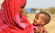 Maria Hussein and baby Kali (18 months old) in Filtu Regional Hospital, Somali Region, Ethiopia. Kali is being treated for severe acute malnutrition with the support of International NGO Concern Worldwide. Photo: Jennifer Nolan/ Concern Worldwid