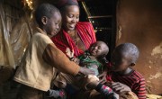 After Nasibo Asuran gave birth to her eight-month-old daughter, Ramah – a Concern trained community health volunteer – was sent to ensure that her baby had a healthy start to life. Kenya. Photo: Peter Caton/Concern