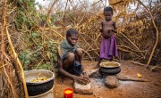 Ng’ikaro prepares the wild fruits that have become her family’s sole source of nutrition during drought in northern Kenya. Photo: Gavin Douglas / Concern Worldwide.