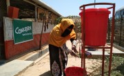 Kona* a Concern programme participant washing her hands as a preventative measure to the spread of COVID-19 Photo: AKM Jakaria / Concern Worldwide