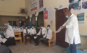 Staff receive training in hand washing, Somalia. Photo: Concern Worldwide