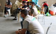 Volunteering groups are meeting each other in the warehouse to discuss and plan their response to the Beirut blast. Photo: Jade van Huisseling