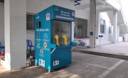 The coronavirus sample booth in Bangladesh.