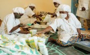 President of the Local Fortified Baby Flour Unit in Niger, Abarchi Madamia gives a tour. Photo: Ollivier Girard