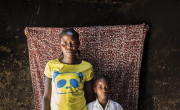 Mum-of-two Old Lady Jimmy with her eldest daughter, Orphelia. Photo: Nora Lorek