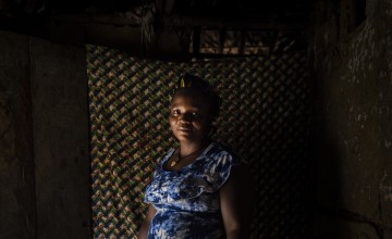 Muabon is Chairwoman of the Community Savings and Loan Association in Ceayeh Town. Photo: Nora Lorek