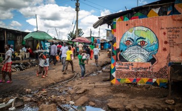 General View of the centre of Kibera slum area in Nairobi, Kenya Photo: Ed Ram
