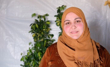 “I used to live in a house in Syria. I had never even been inside a tent in my life let alone lived in one," she said. Photo: Darren Vaughan