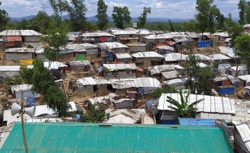 Densely populated refugee settlements in the Rohingya camp in Cox’s Bazar. Photo: Md. Al-Nasim