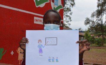 Brighton lives in Kenya and wants to be a teacher.