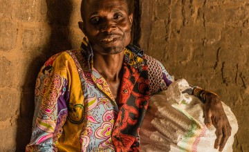 Joseph is a father to five children and a participant on Concern’s Graduation Programme in Manono, Tanganyika. Following the training he received from Concern, he established a business selling cassava leaves (a rich source of protein, minerals and vitamins) enabling him to provide for his family. Photo: Pamela Tulizo/ Panos Pictures
