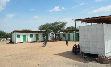 The life-saving health post built using shipping containers and fully equipped in just 3 months by Concern in Chad.