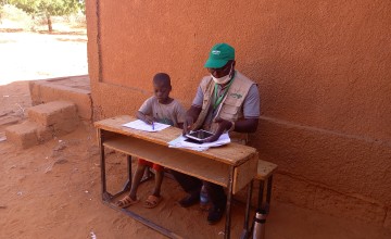 EGRA Survey, Aguèye School, November 2021. Photo: Anna Soravito / Concern Worldwide.