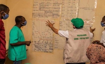 Concern team on a support supervision visit to a health facility in Tahoua, Niger, 2021. Photo: Concern Worldwide.