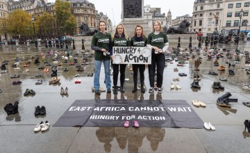 Concern staff members in Trafalgar Square, London.
