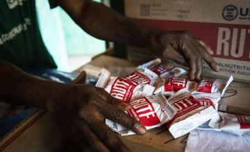 A supply of emergency therapeutic nutritional food for malnourished children at Boyali health centre.