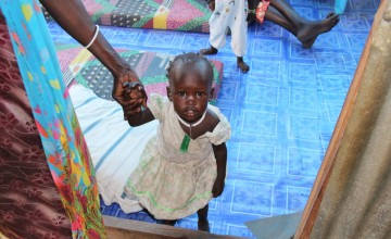10 month old *Axlam inside Concern’s TFSC in Juba. Photo: Kristin Myers *Name changed for security reasons