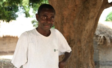 Albert* lost his arm in an attack by militia forces in 2017, after which he and his family fled.
