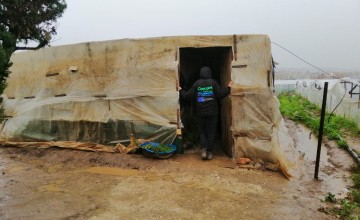 Concern teams distribute emergency shelter and hygiene kits to Syrian families affected by floods in Lebanon. Photo: Concern Worldwide.