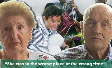 Valerie Place's parents. Place was killed while working with Concern in Somalia in 1993.