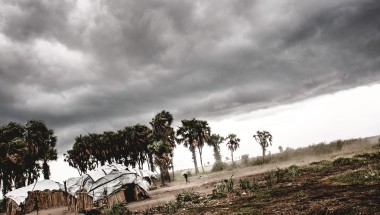 A storm strikes on the island of Buthony, Unity State, South Sudan. The country’s problems with hunger due to prolonged conflict and displacement are exacerbated by severe recurring droughts and extreme rainy seasons. Photo: Welthungerhilfe/Andy Spyra, 2017