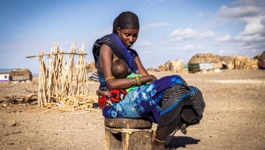 Sallo and her baby Adho in Guss, Marsabit Country. Photo: Ed Ram/Concern Worldwide