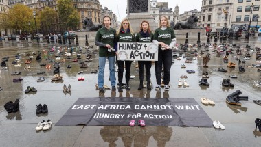 Concern staff members in Trafalgar Square, London.