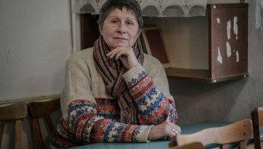 Kateryna* takes part on a psychosocial support session.