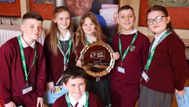 Debate winners from Bunscoil Mhic Reachtain, Belfast