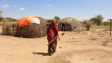 Khayro Ali shares her traditional tukul home with her husband Ishmael and their four children in Filtu, Somali Region, Ethiopia. Photo: Jennifer Nolan/ Concern Worldwide