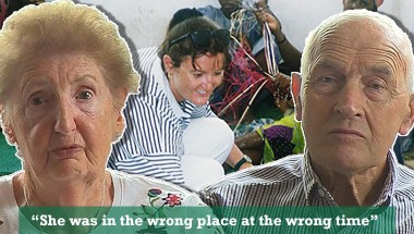 Valerie Place&#039;s parents. Place was killed while working with Concern in Somalia in 1993. 