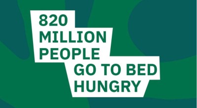 How many people hungry worldwide in 2018