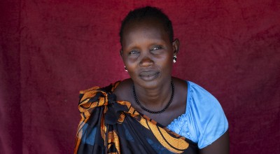 Dukan* lives with her family in a POC in Juba. Dukan* is cooking Walwal. Photo: Abbie Trayler-Smith