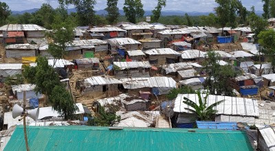 Densely populated refugee settlements in the Rohingya camp in Cox’s Bazar. Photo: Md. Al-Nasim