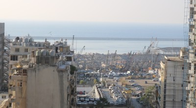 Destruction in the city of Beirut following the port blast on 4th August 2020. Photo: Jade Van Huisseling 