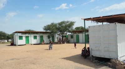 The life-saving health post built using shipping containers and fully equipped in just 3 months by Concern in Chad.