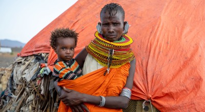 Lowiriyen (33) and her 17-month-old daughter live in Nawapa village, Marsabit. Photo: Gavin Douglas/Concern Worldwide