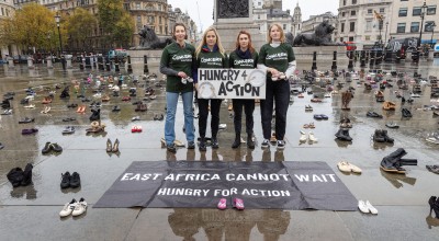 Concern staff members in Trafalgar Square, London.